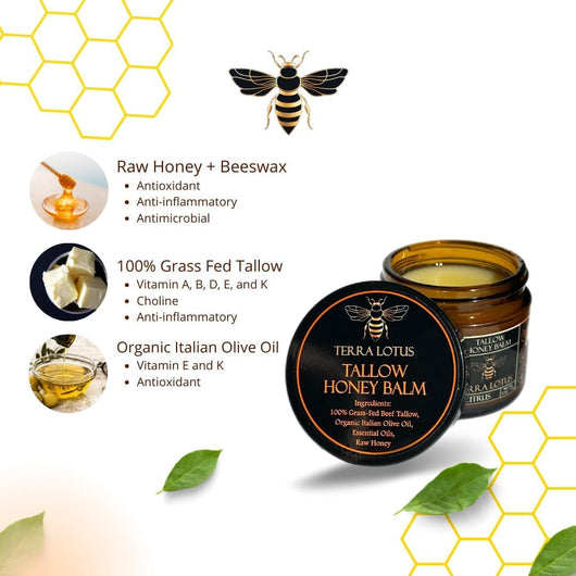 Organic Beef Tallow Honey Balm